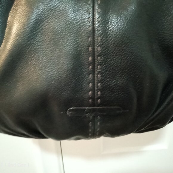 Cole Haan Black Leather Shoulder Bag - Picture 3 of 7